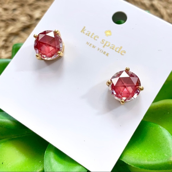 kate spade Jewelry - Kate Spade Hot Pink Gumdrop Stud Earrings
